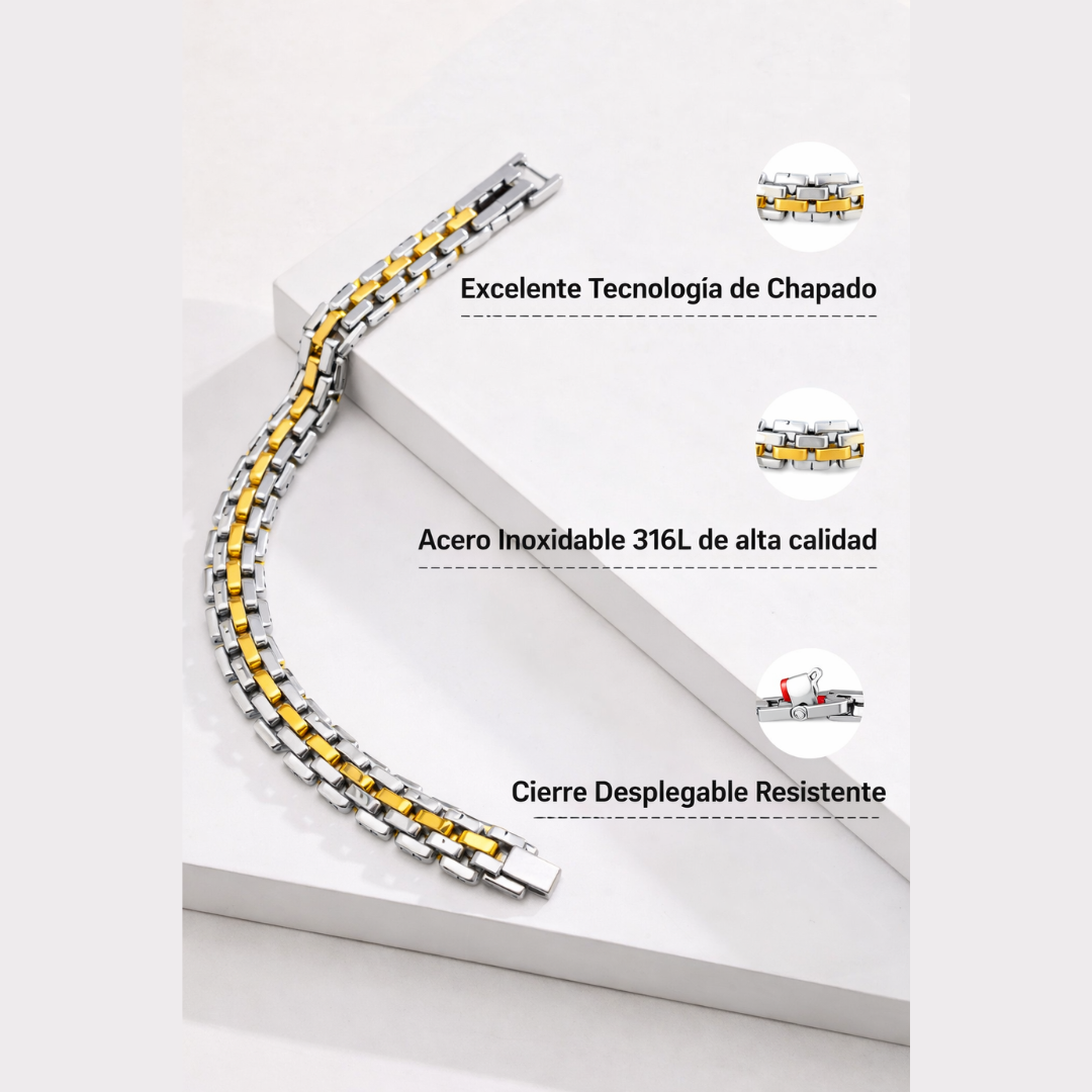 Pulsera EONIS de Acero Inoxidable para Presencia Profesional